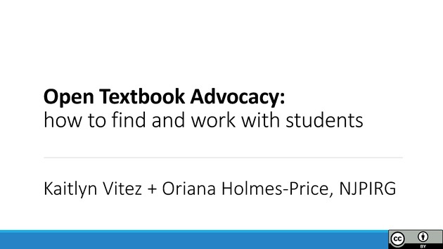 Open Textbook Advocacy: how to find and work with students - Page 1